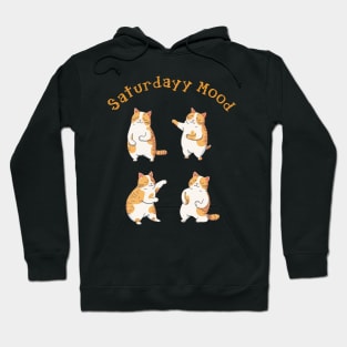 Cat on saturday mood Hoodie